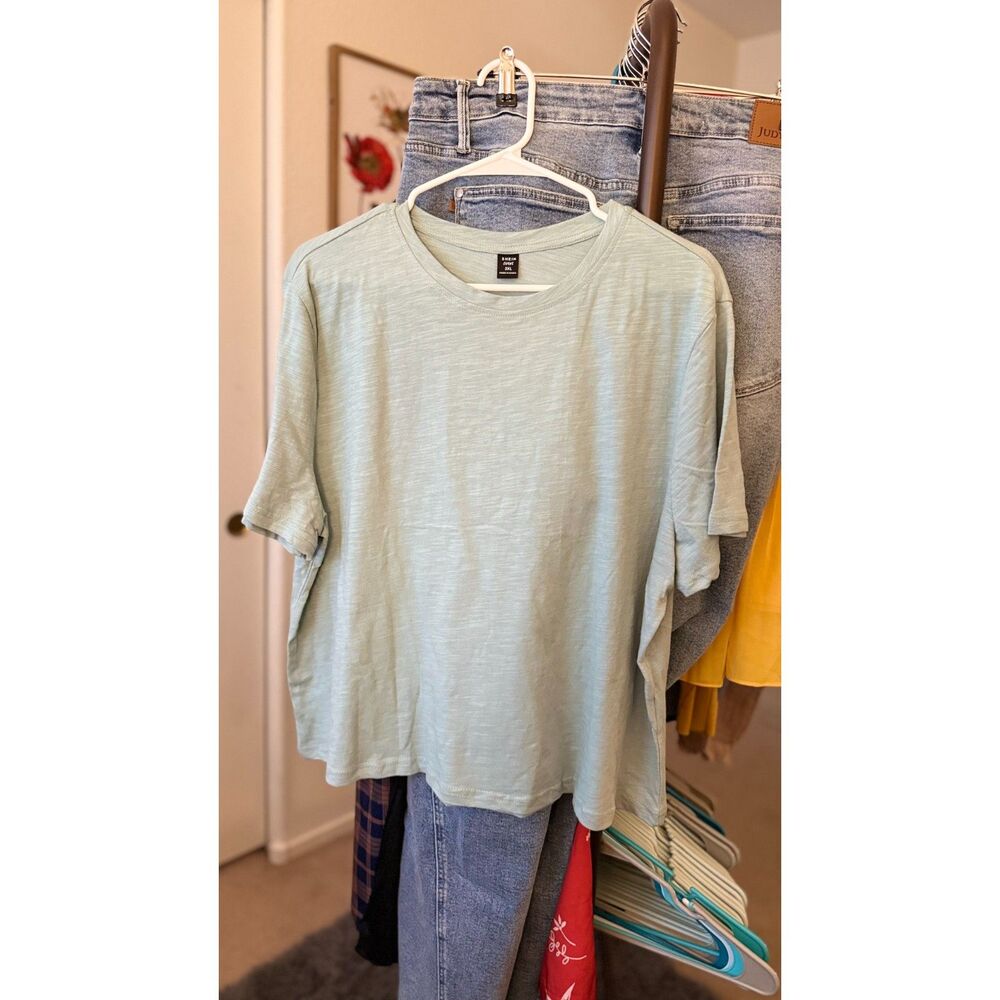 Light Sage Short-Sleeve Boxy Tee 3XL